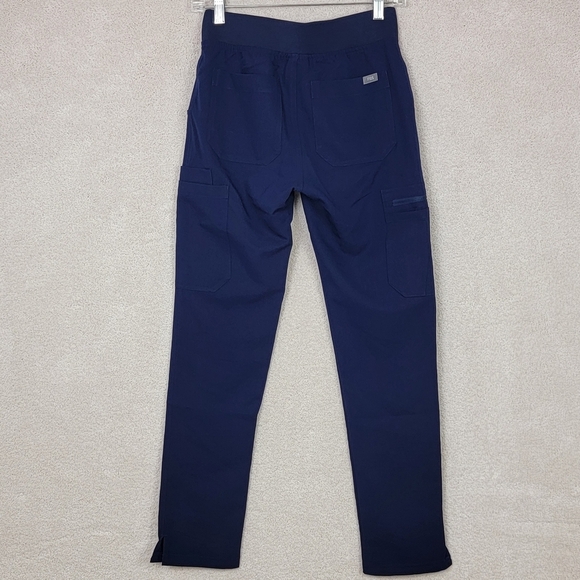 Figs Navy Yola With Yoga HighWaisted Waistband Skinny Scrub Pants Sz XXS NEW - Picture 3 of 16